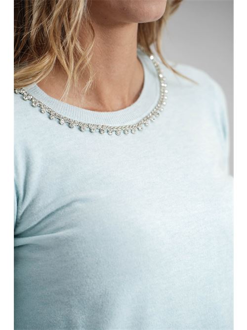 Maglia in viscosa Try Me | 5039BLEACHED ACQUA
